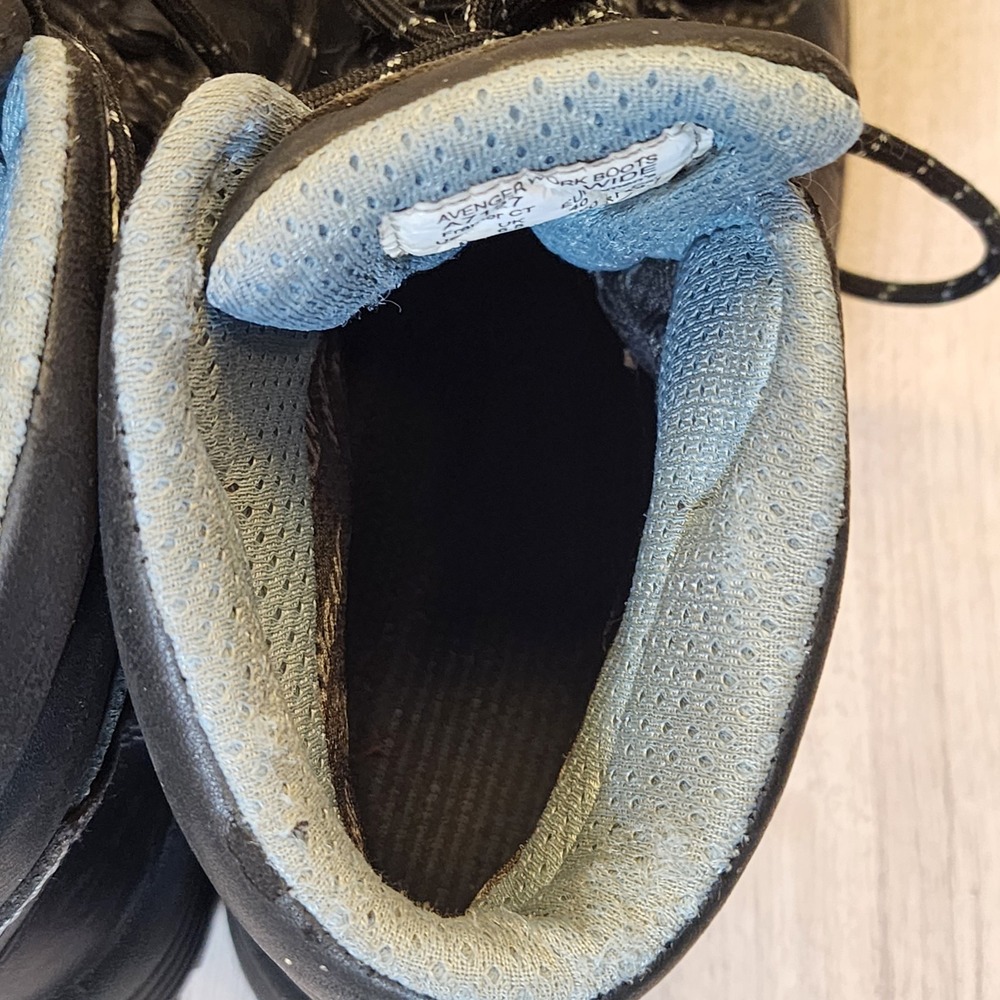 Framer Composite Toe Work Boots Avenger Black Women size 8 moderate condition - Picture 11 of 16